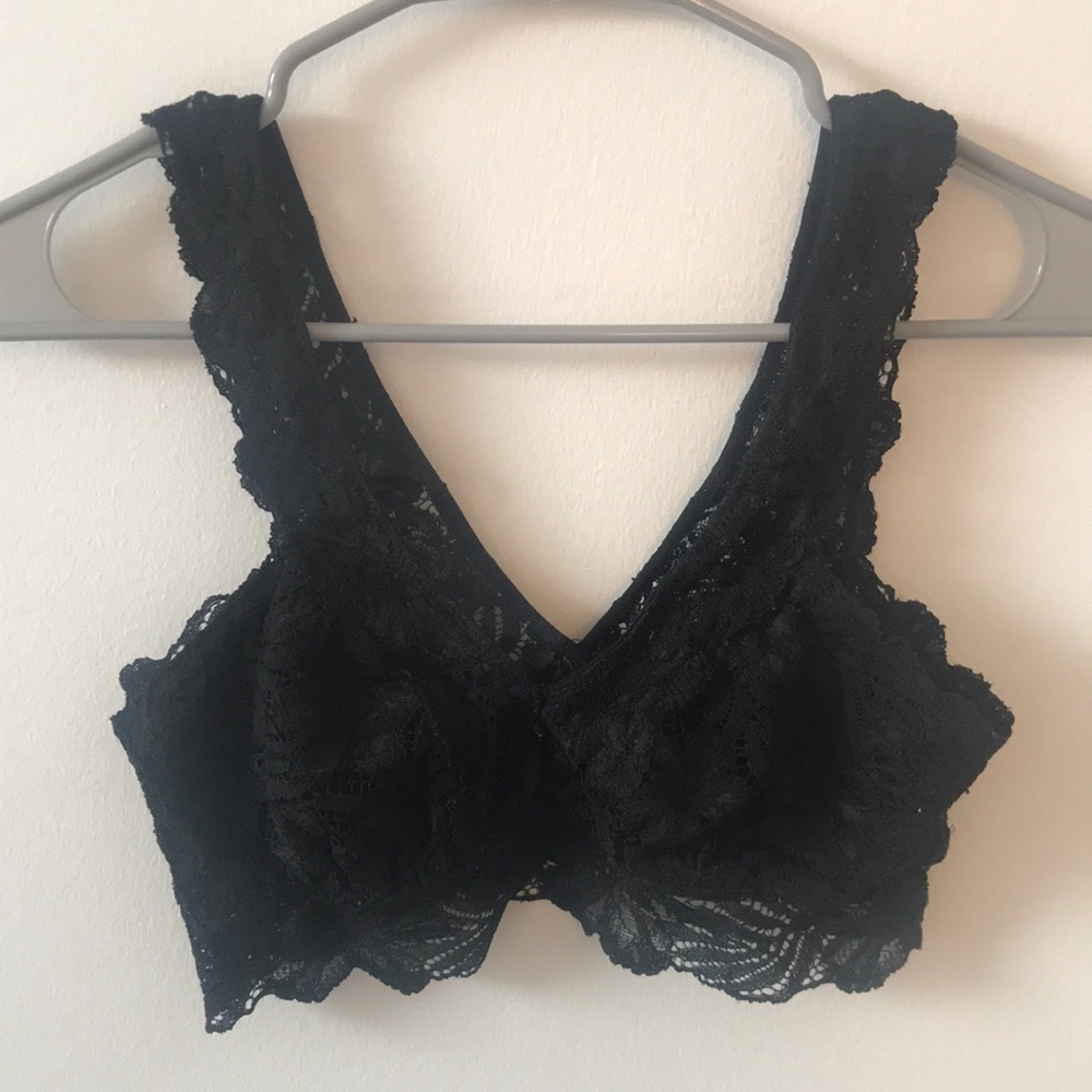 Aerie Lacy Black Bralette - Picture 1 of 5